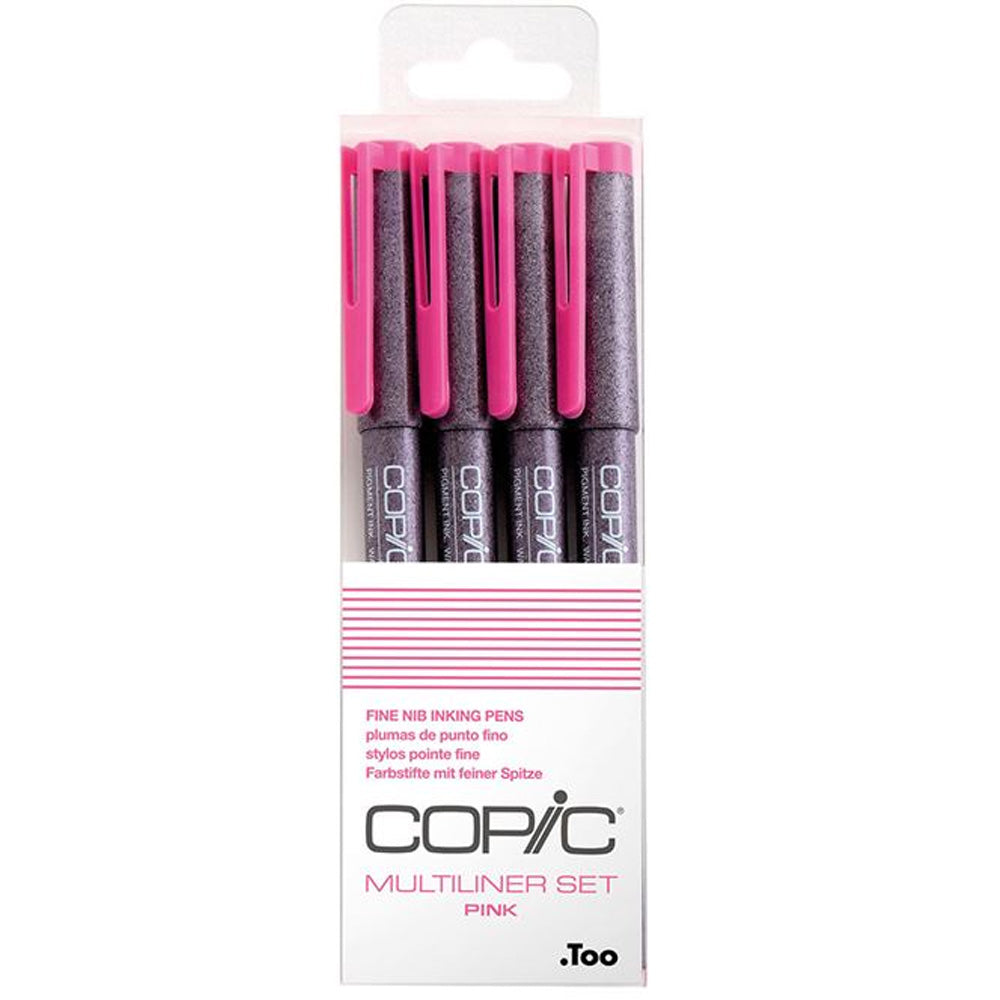 Copic Multiliner Classic Pink 4'lü Set