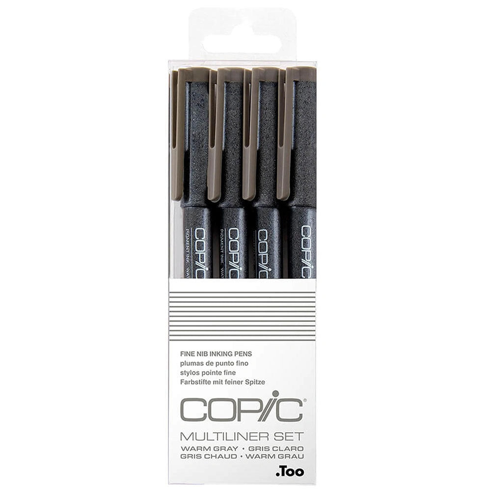 Copic Multiliner Classic Warm Grey 4'lü Set