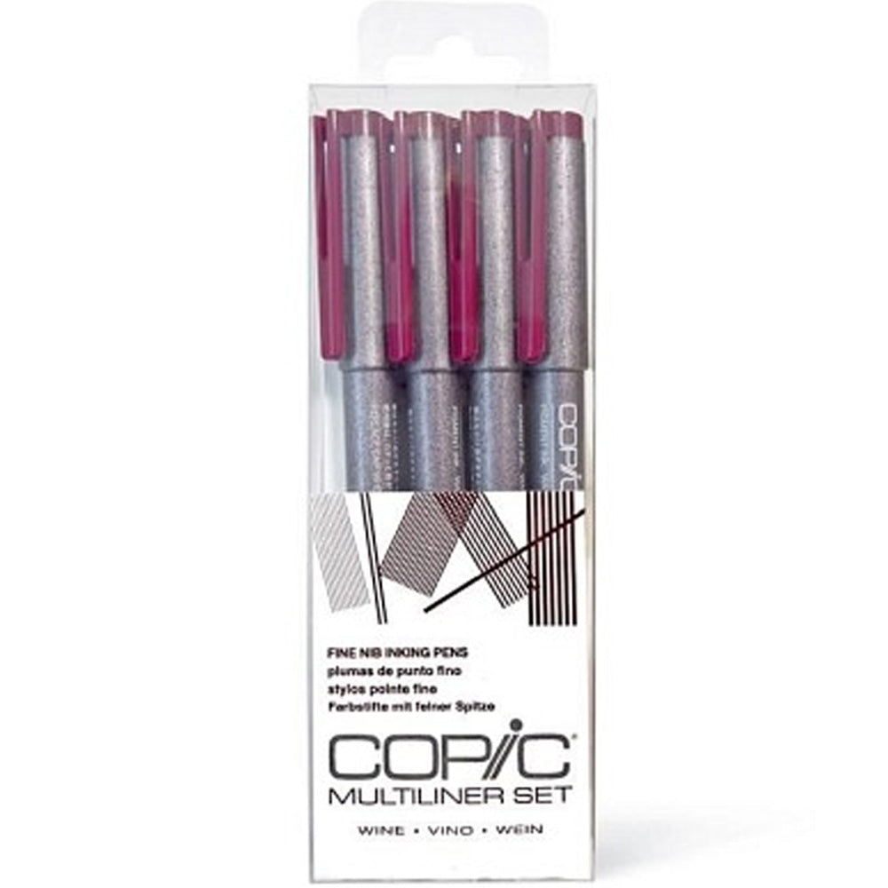 Copic Multiliner Classic Wine 4'lü Set