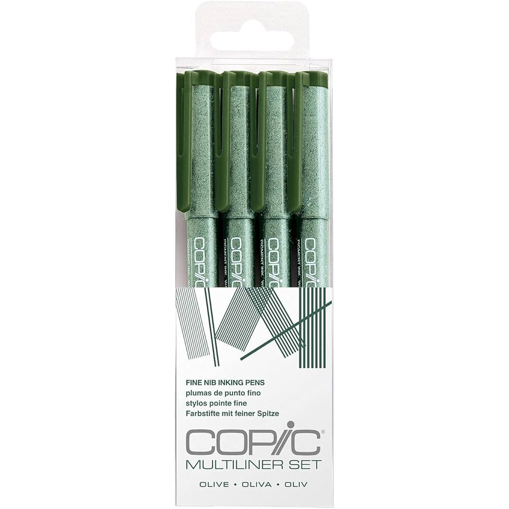 Copic Multiliner Classic Olive 4'lü Set