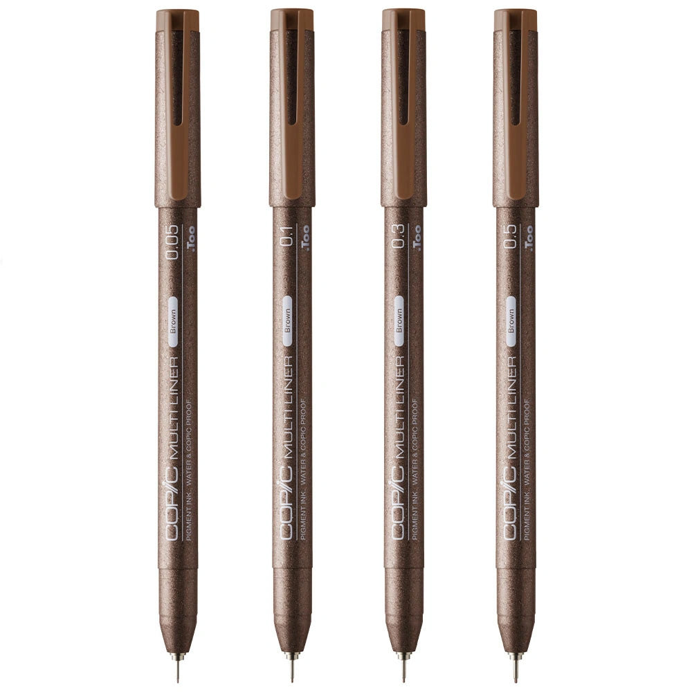 Copic Multiliner Classic Brown 4'lü Set