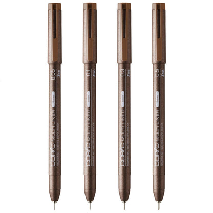 Copic Multiliner Classic Brown 4'lü Set