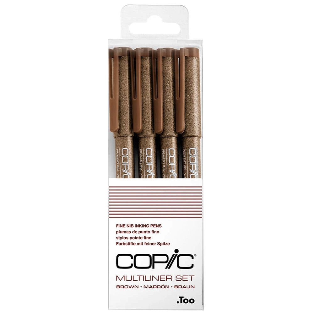 Copic Multiliner Classic Brown 4'lü Set