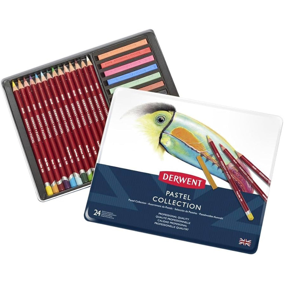 Derwent Pastel Collection 24'lü Teneke Kutu