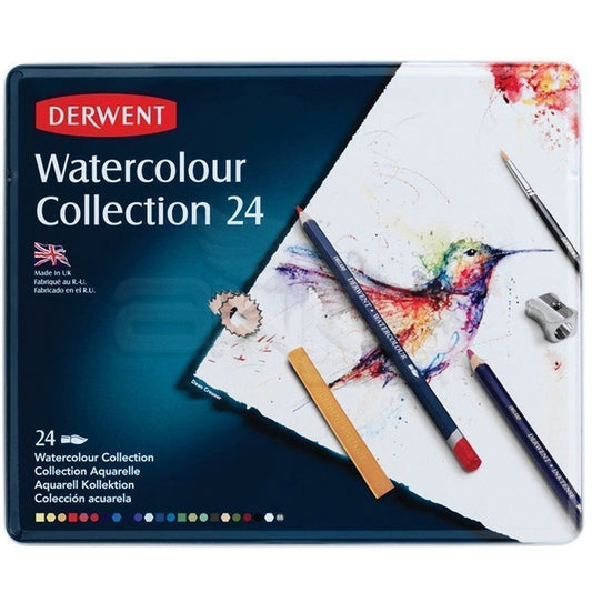 Derwent Watercolour Collection 24'lü Teneke Kutu