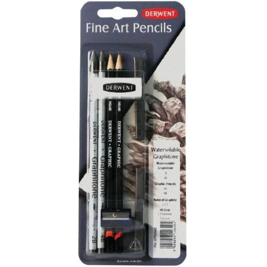 Derwent Watersoluble Graphitone Mixed Blister