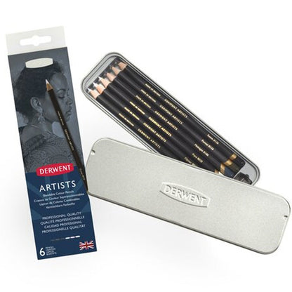 Derwent Artists Pencil 6'li Teneke Kutu