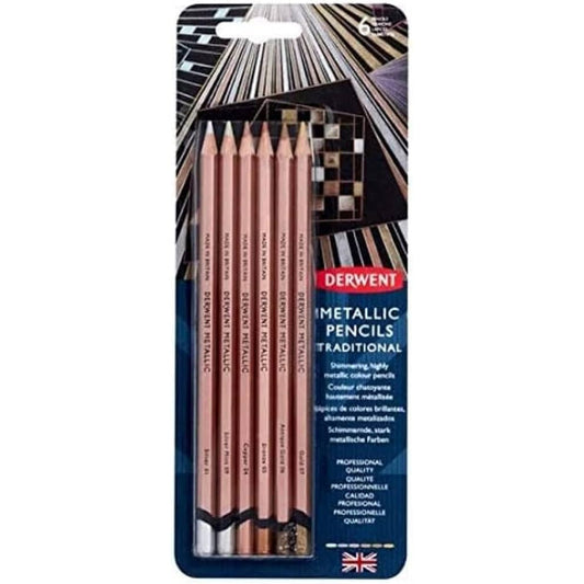 Derwent Metallic Traditional 6'li Blister