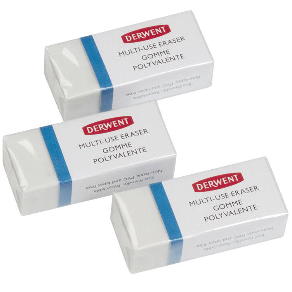 Derwent Çok Amaçli Silgi 3'lü(Multi Purpose Eraser)