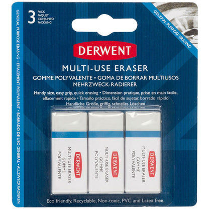 Derwent Çok Amaçli Silgi 3'lü(Multi Purpose Eraser)