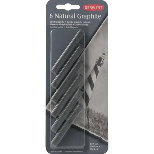 Derwent Natural Graphite 6'li Blister