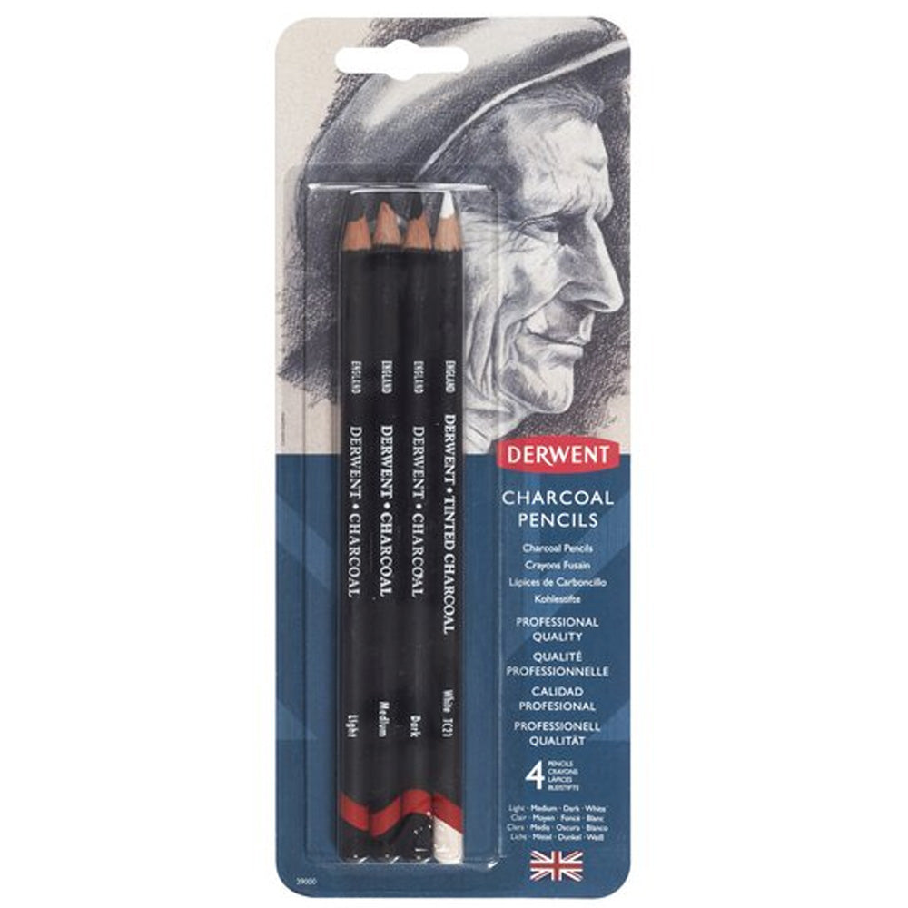 Derwent Charcoal 4'lü Blister