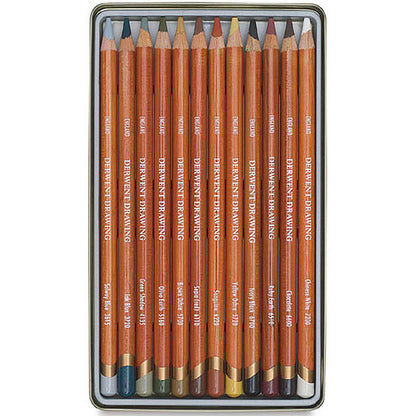 Derwent Drawing Pencil 12'li Teneke Kutu (Çizim Kalemi)