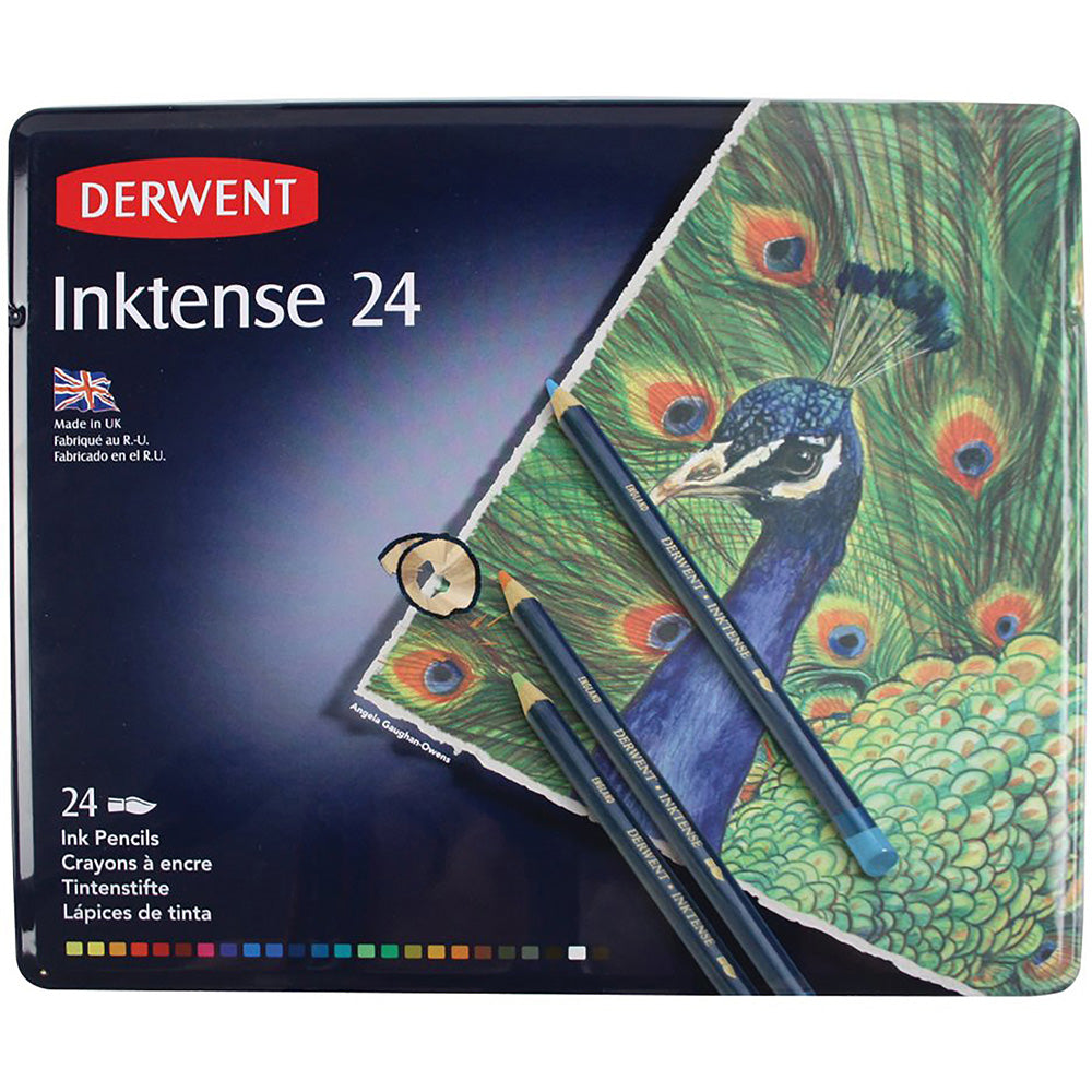 Derwent Inktense Pencil 24'lü Teneke Kutu (Mürekkep Kalemi)