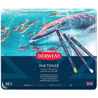 Derwent Inktense Pencil 24'lü Teneke Kutu (Mürekkep Kalemi)