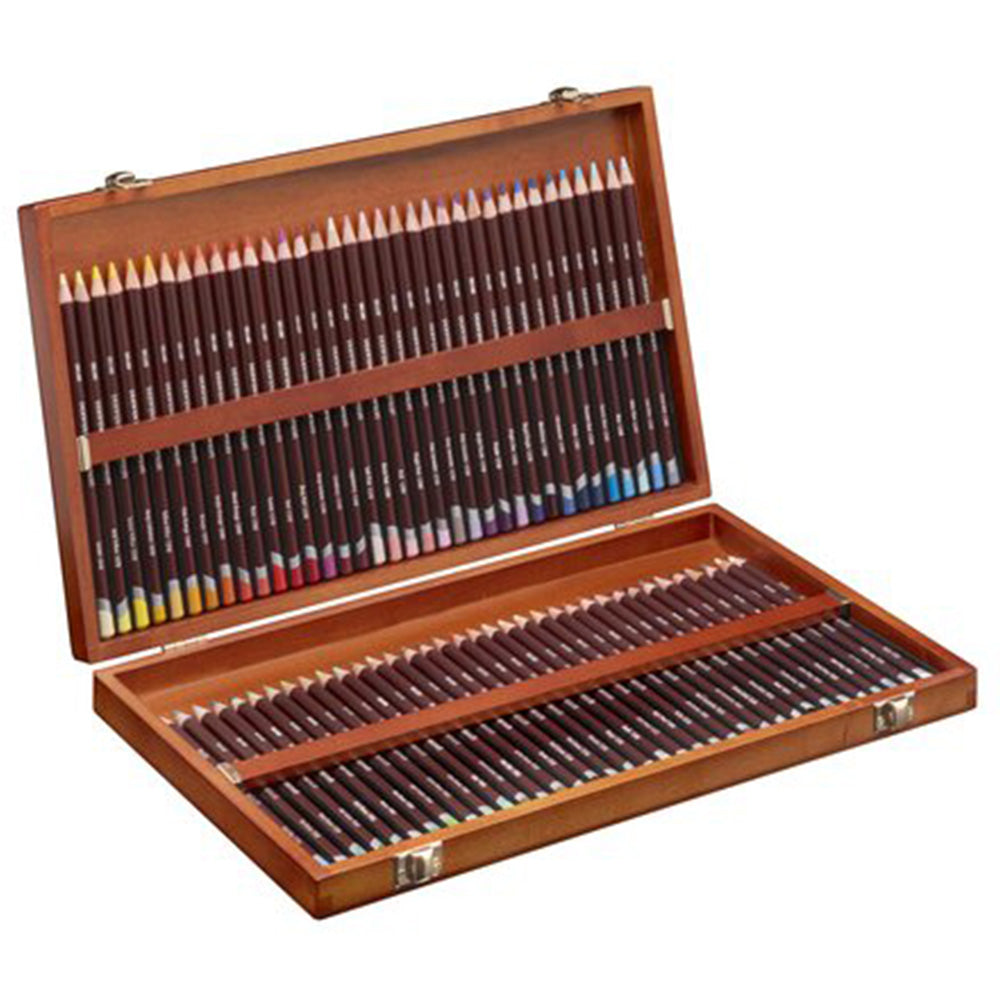 Derwent Coloursoft Pencil 72'li Ahşap Kutu (Yumuşak Kuru Boya Kalemi)