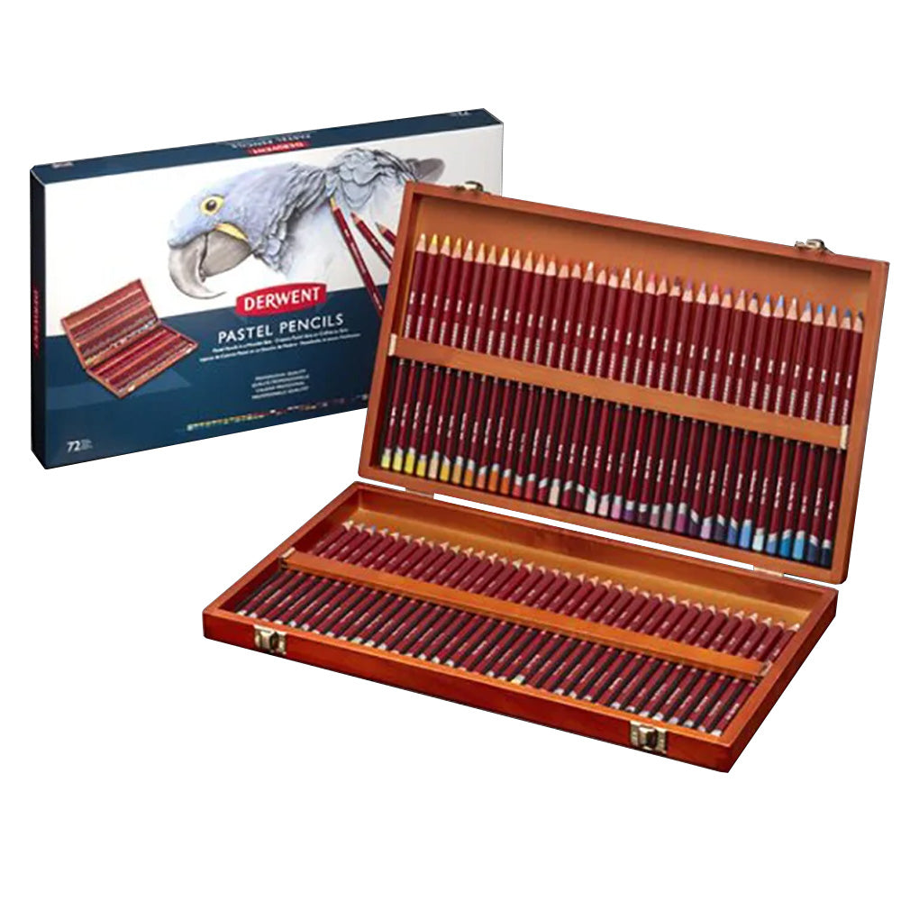 Derwent Pastel Pencil 72'li Ahşap Kutu (Pastel Kalem)