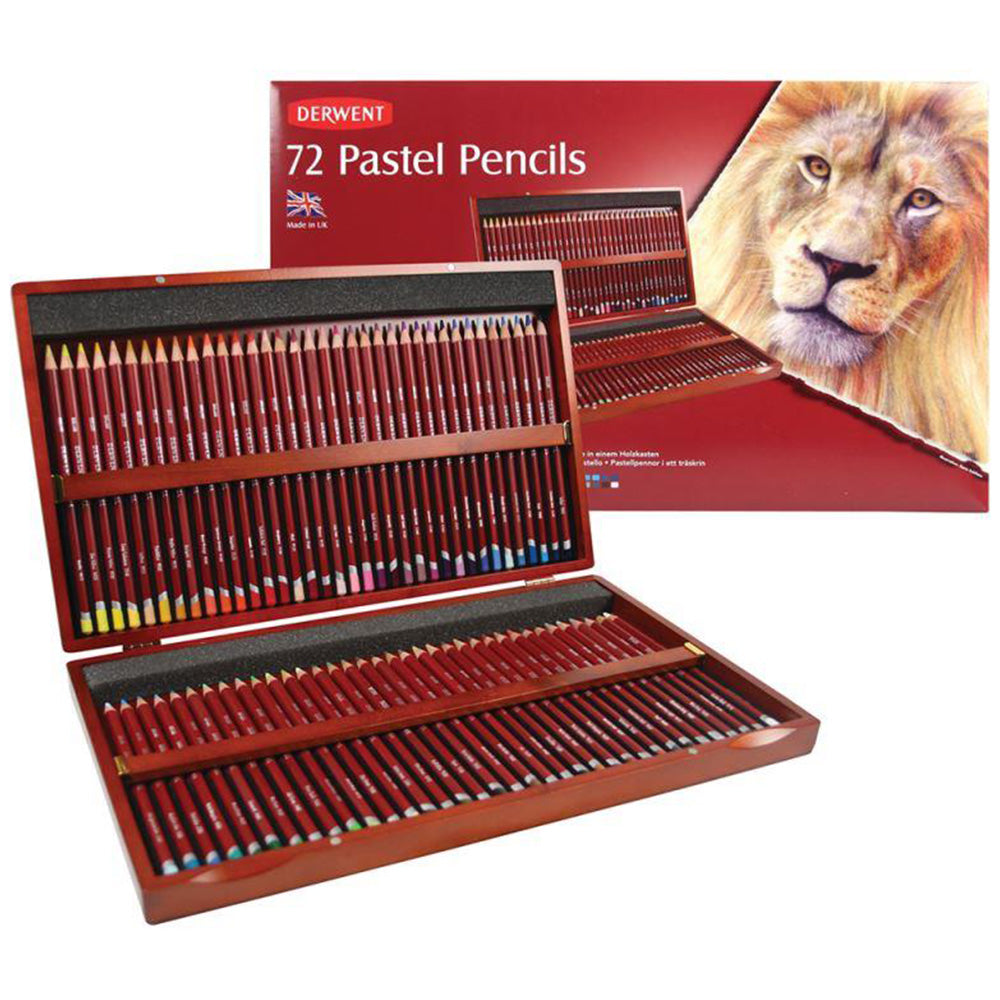Derwent Pastel Pencil 72'li Ahşap Kutu (Pastel Kalem)