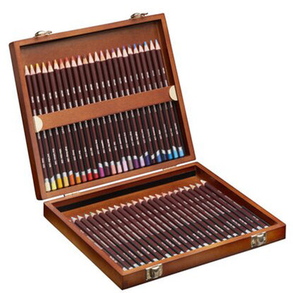 Derwent Coloursoft Pencil 48'li Ahşap Kutu (Yumuşak Kuru Boya Kalemi)
