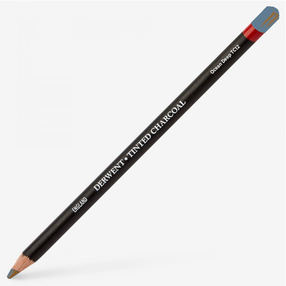 Derwent Tinted Charcoal Pencil Ocean Deep (Tc12)
