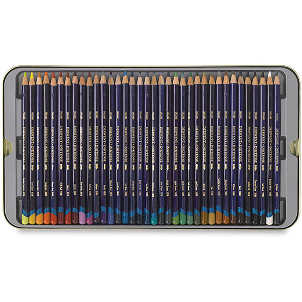 Derwent Inktense Pencil 36'li Teneke Kutu (Mürekkep Kalemi)