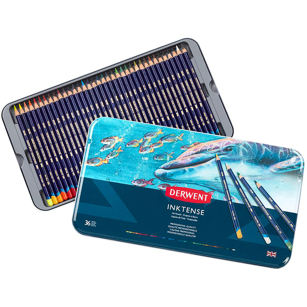 Derwent Inktense Pencil 36'li Teneke Kutu (Mürekkep Kalemi)