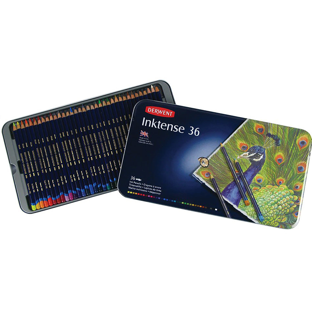 Derwent Inktense Pencil 36'li Teneke Kutu (Mürekkep Kalemi)
