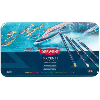 Derwent Inktense Pencil 36'li Teneke Kutu (Mürekkep Kalemi)