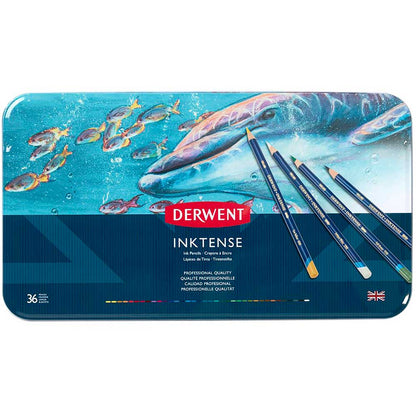 Derwent Inktense Pencil 36'li Teneke Kutu (Mürekkep Kalemi)