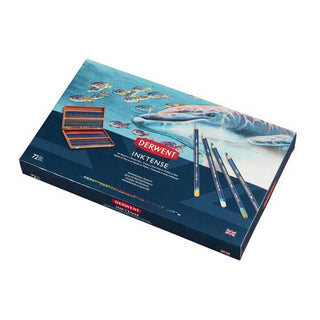 Derwent Inktense Pencil 72'li Ahşap Kutu (Mürekkep Kalemi)