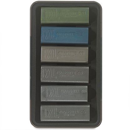 Derwent XL Graphite Blocks 6'lı Teneke Kutu