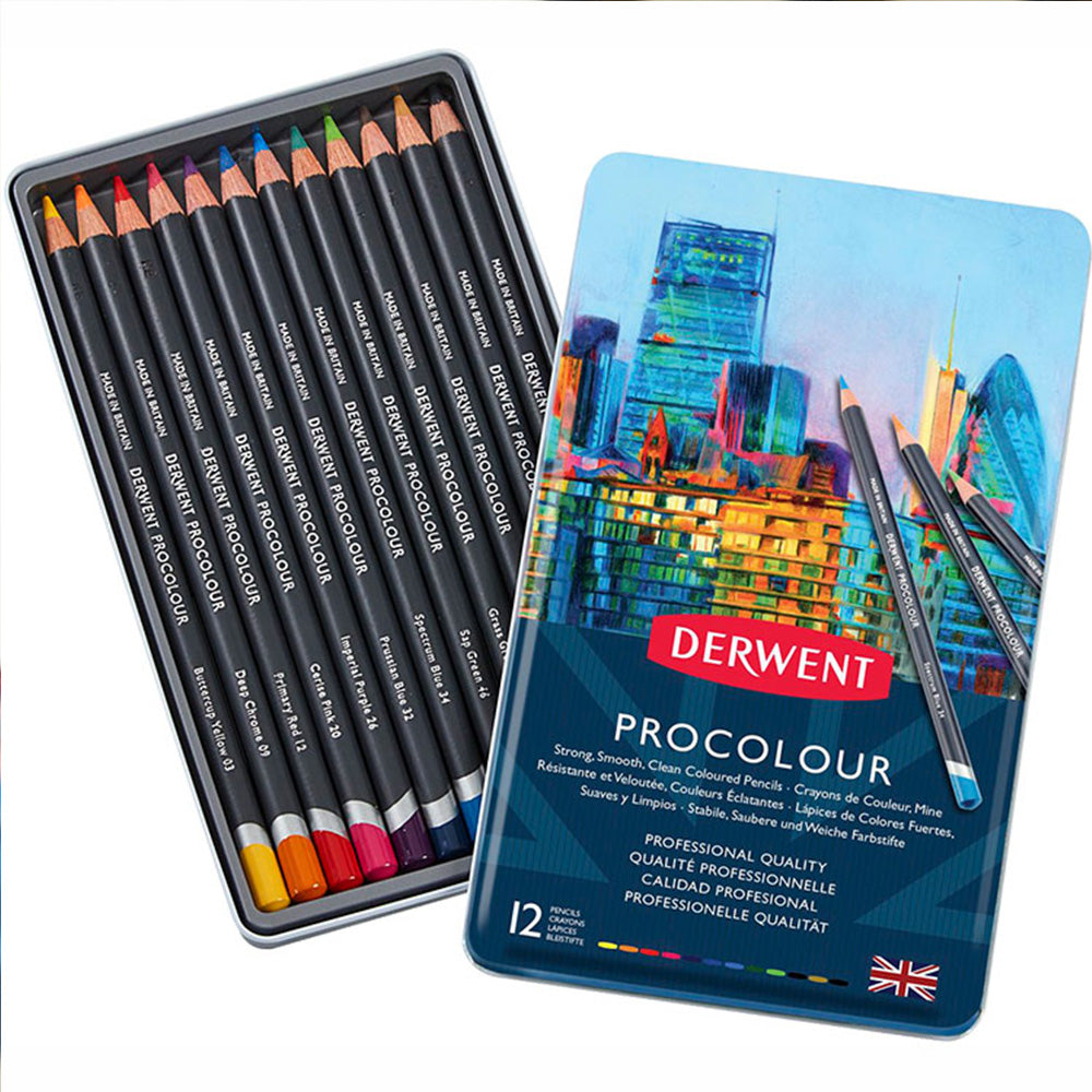Derwent Procolour Pencil 12'li Teneke Kutu