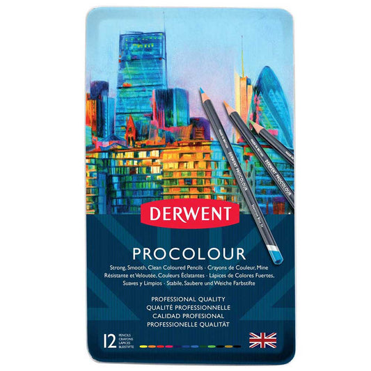 Derwent Procolour Pencil 12'li Teneke Kutu