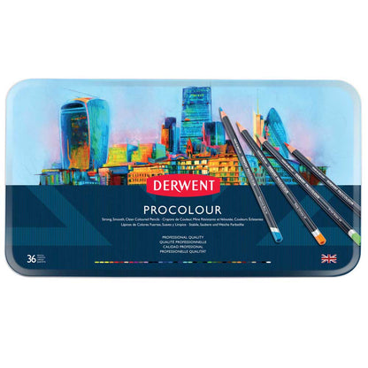 Derwent Procolour Pencil 36'lı Teneke Kutu