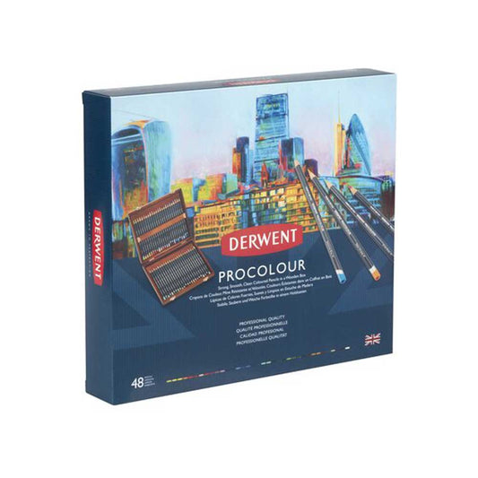 Derwent Procolour Pencil 48'li Ahşap Kutu