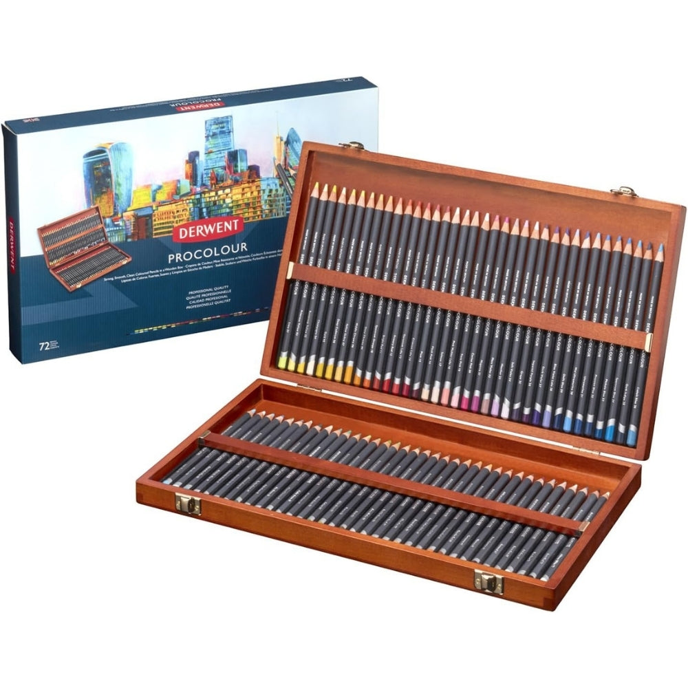 Derwent Procolour Pencil 72'li Ahşap Kutu