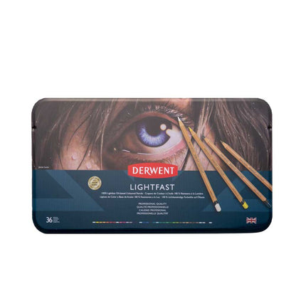Derwent Lightfast Kuruboya Kalem 36'lı Teneke Kutu