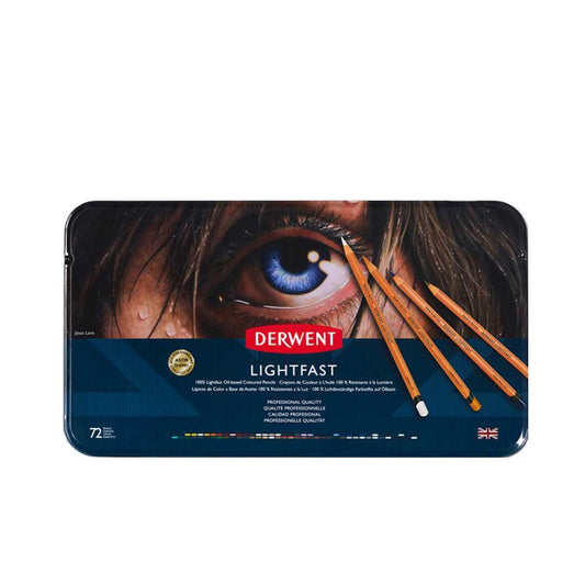 Derwent Lightfast Kuruboya Kalem 72'li Teneke Kutu