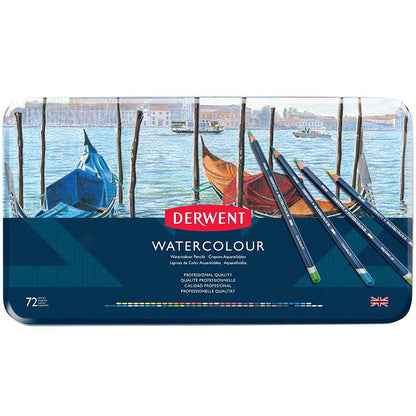 Derwent Watercolour Pencil 36'lı Teneke Kutu (Sulu Boya Kalemi)