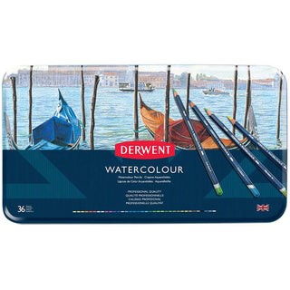 Derwent Watercolour Pencil 72'li Teneke Kutu (Sulu Boya Kalemi)
