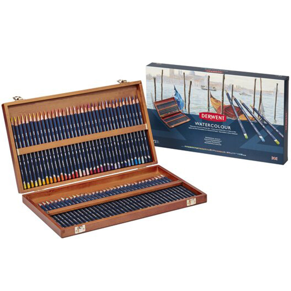 Derwent Watercolour Pencil 72'li Ahşap Kutu