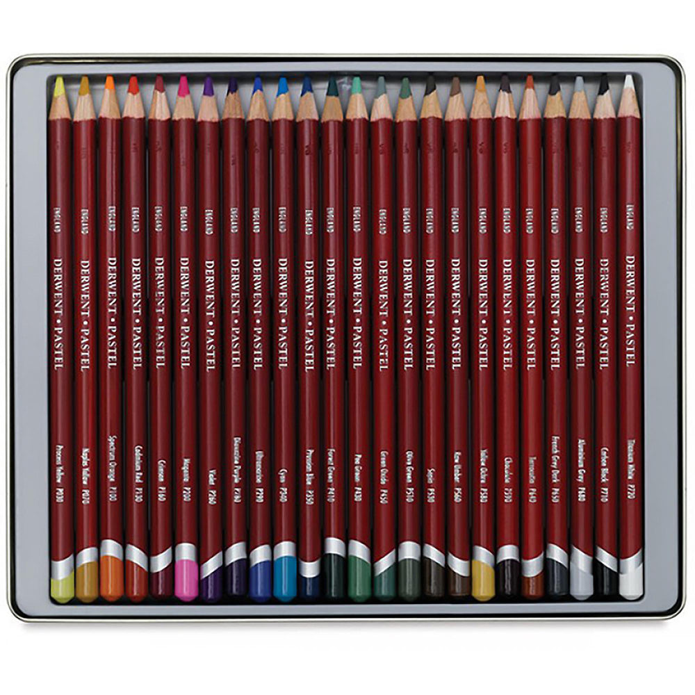 Derwent Pastel Pencil 24'lü Teneke Kutu (Pastel Kalem)