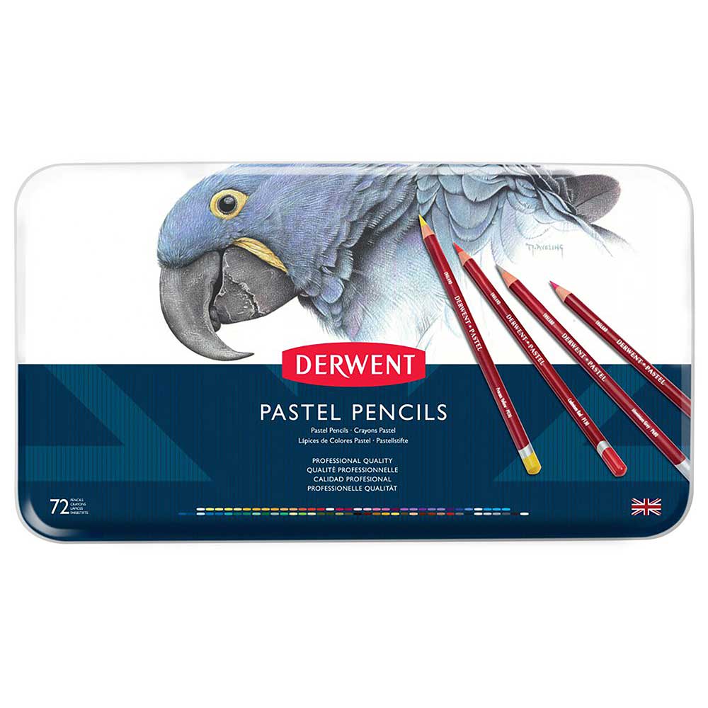 Derwent Pastel Pencil 72'li Teneke Kutu (Pastel Kalem)