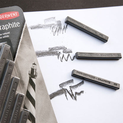 Derwent Natural Graphite (Hard Block)-(Sert)