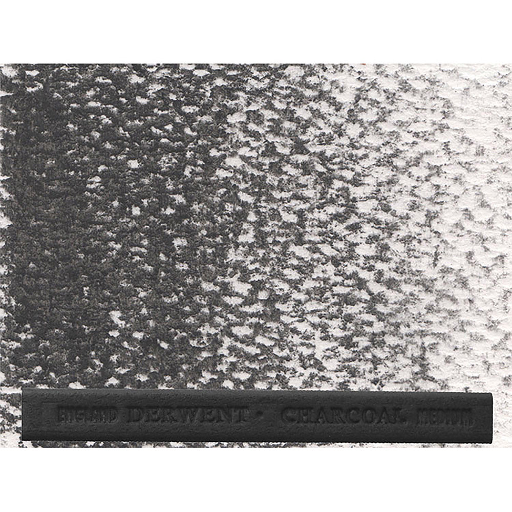 Derwent Compressed Charcoal Medium Stick (Orta) (Sıkıştırılmış Kömür Çubuk)