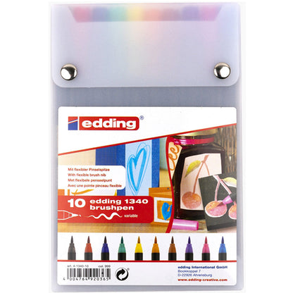 Edding Fırça Uçlu Keçeli Kalem 10'lu Set