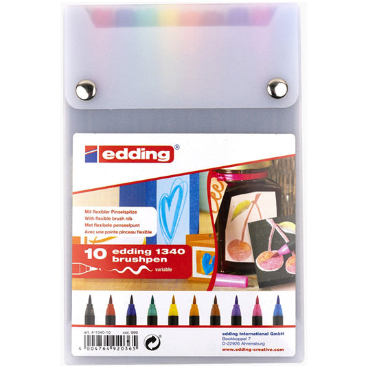 Edding Fırça Uçlu Keçeli Kalem 10'lu Set