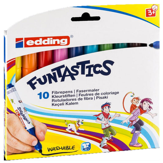 Edding Funtastics Keçeli Kalem 10'lu Set Kalın