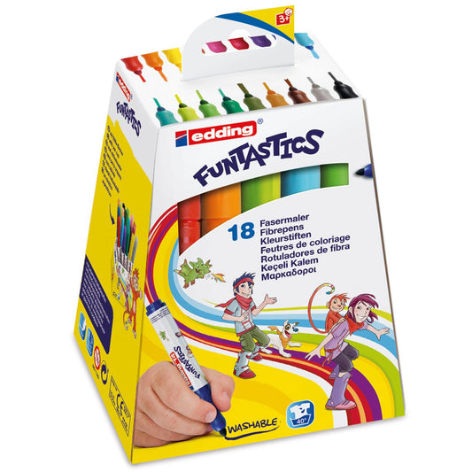 Edding Funtastics Keçeli Kalem 18'li Set Kalın