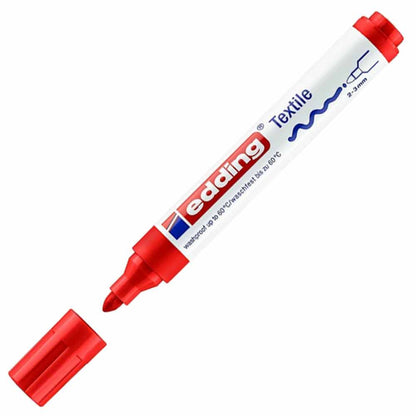 Edding Tekstil Markörü 2-3mm Kırmızı (02)